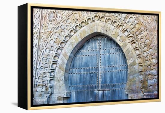 Rabat, Morocco, Kasbah Udaya Close Up of Design of Inside Door-Bill Bachmann-Framed Premier Image Canvas