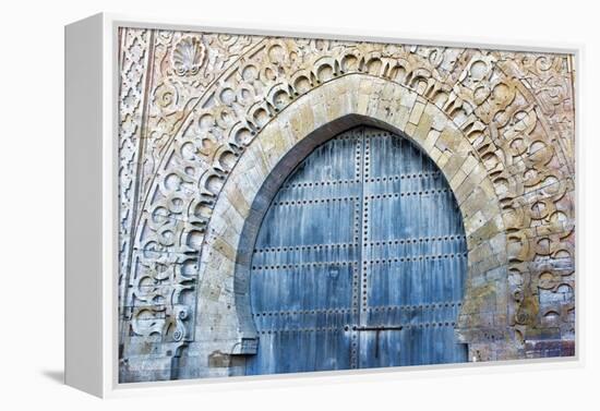 Rabat, Morocco, Kasbah Udaya Close Up of Design of Inside Door-Bill Bachmann-Framed Premier Image Canvas