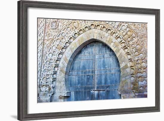 Rabat, Morocco, Kasbah Udaya Close Up of Design of Inside Door-Bill Bachmann-Framed Photographic Print