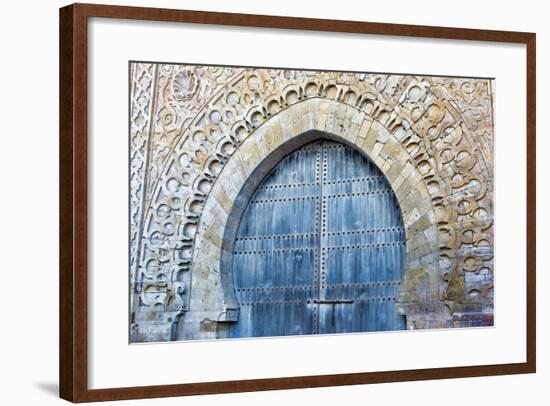 Rabat, Morocco, Kasbah Udaya Close Up of Design of Inside Door-Bill Bachmann-Framed Photographic Print