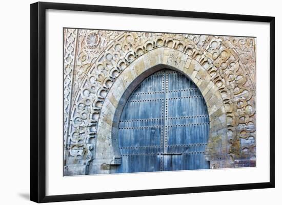 Rabat, Morocco, Kasbah Udaya Close Up of Design of Inside Door-Bill Bachmann-Framed Photographic Print