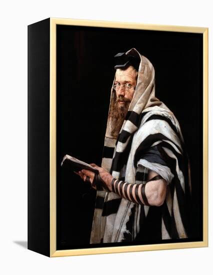 Rabbi, 1892-Jan Styka-Framed Premier Image Canvas