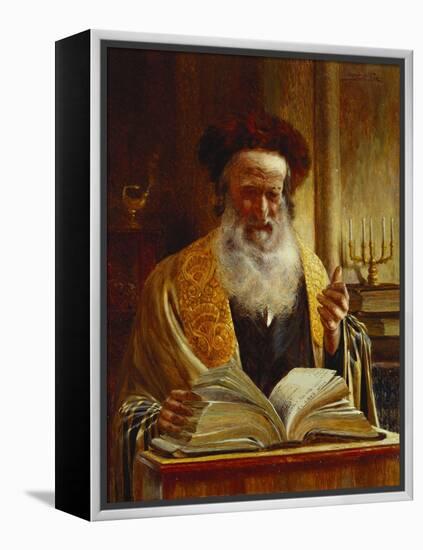 Rabbi Delivering a Sermon-Joseph Jost-Framed Premier Image Canvas