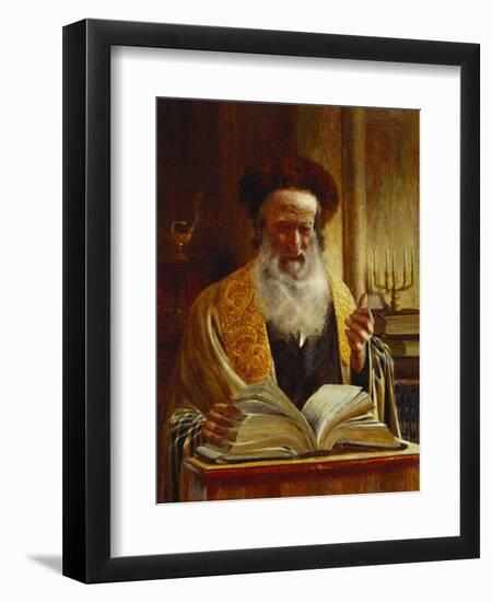 Rabbi Delivering a Sermon-Joseph Jost-Framed Giclee Print