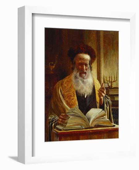 Rabbi Delivering a Sermon-Joseph Jost-Framed Giclee Print