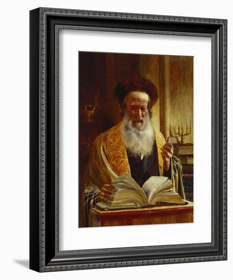 Rabbi Delivering a Sermon-Joseph Jost-Framed Giclee Print