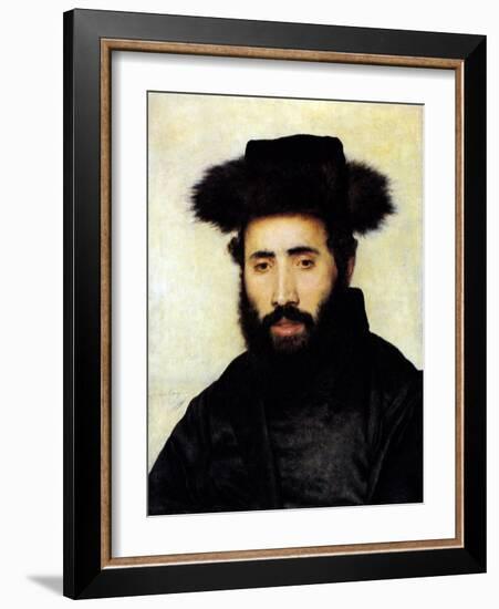 Rabbi from Upper Hungary-Isidor Kaufmann-Framed Art Print