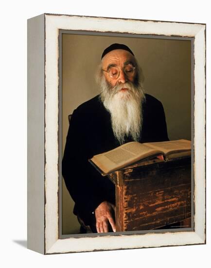 Rabbi Reading the Talmud-Alfred Eisenstaedt-Framed Premier Image Canvas