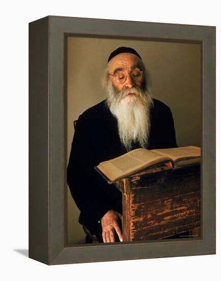 Rabbi Reading the Talmud-Alfred Eisenstaedt-Framed Premier Image Canvas