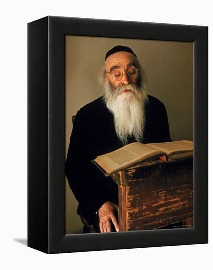 Rabbi Reading the Talmud-Alfred Eisenstaedt-Framed Premier Image Canvas