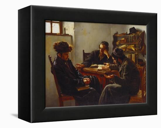 Rabbi's Looking for an Answer-Karl Zwey-Framed Premier Image Canvas