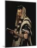 Rabbi with Tefillin-Jan Styka-Mounted Giclee Print