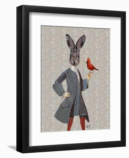 Rabbit and Bird-Fab Funky-Framed Art Print