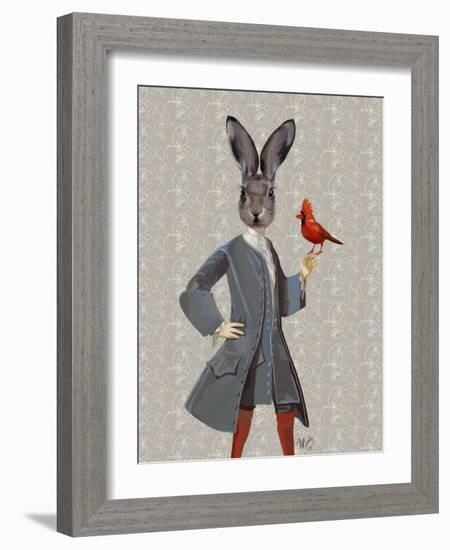 Rabbit and Bird-Fab Funky-Framed Art Print