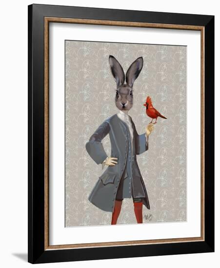 Rabbit and Bird-Fab Funky-Framed Art Print