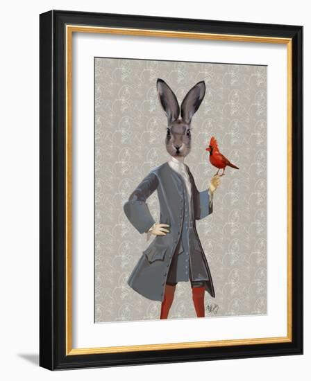 Rabbit and Bird-Fab Funky-Framed Art Print