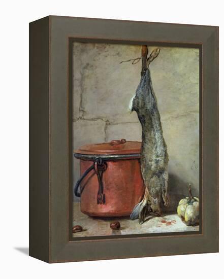 Rabbit and Copper Pot C.1739-40-Jean-Baptiste Simeon Chardin-Framed Premier Image Canvas