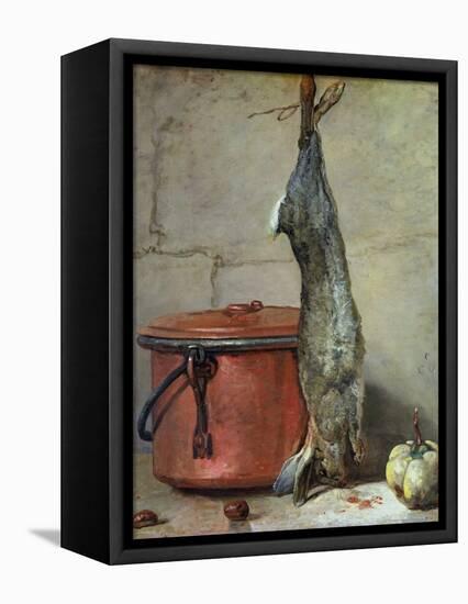 Rabbit and Copper Pot C.1739-40-Jean-Baptiste Simeon Chardin-Framed Premier Image Canvas