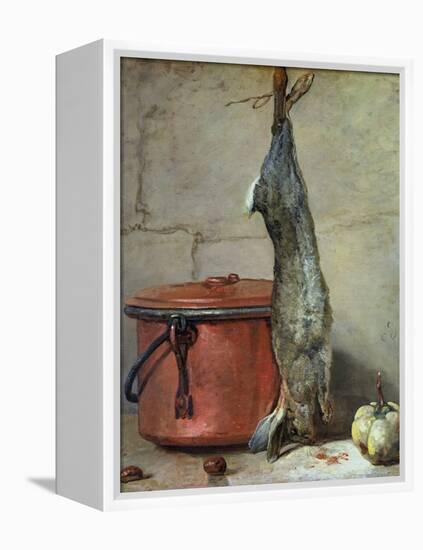 Rabbit and Copper Pot C.1739-40-Jean-Baptiste Simeon Chardin-Framed Premier Image Canvas