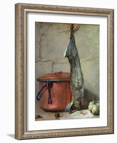 Rabbit and Copper Pot C.1739-40-Jean-Baptiste Simeon Chardin-Framed Giclee Print