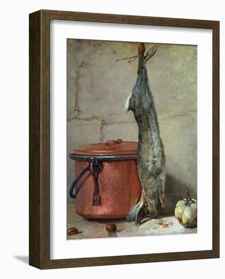 Rabbit and Copper Pot C.1739-40-Jean-Baptiste Simeon Chardin-Framed Giclee Print