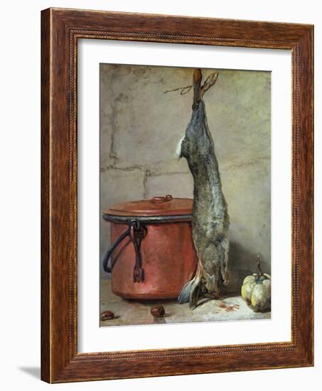 Rabbit and Copper Pot C.1739-40-Jean-Baptiste Simeon Chardin-Framed Giclee Print