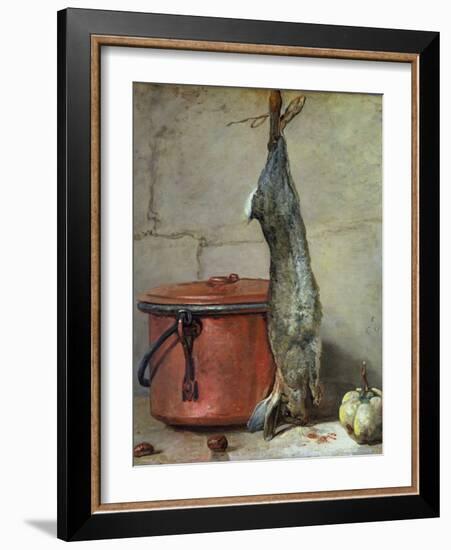 Rabbit and Copper Pot C.1739-40-Jean-Baptiste Simeon Chardin-Framed Giclee Print