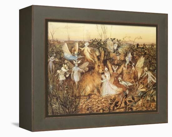Rabbit and Fairies, 1880-John Anster Fitzgerald-Framed Premier Image Canvas