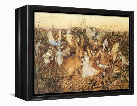 Rabbit and Fairies, 1880-John Anster Fitzgerald-Framed Premier Image Canvas