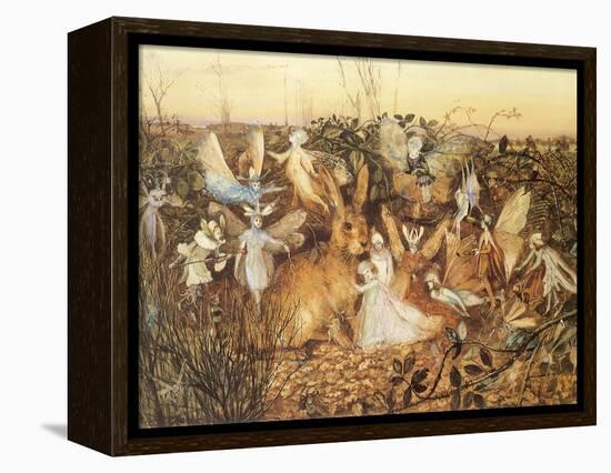 Rabbit and Fairies, 1880-John Anster Fitzgerald-Framed Premier Image Canvas