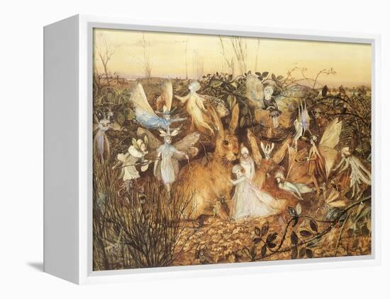 Rabbit and Fairies, 1880-John Anster Fitzgerald-Framed Premier Image Canvas