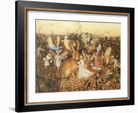 Rabbit and Fairies, 1880-John Anster Fitzgerald-Framed Giclee Print