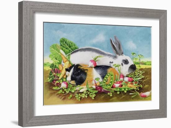 Rabbit and Guinea Pig, 1998-E.B. Watts-Framed Giclee Print