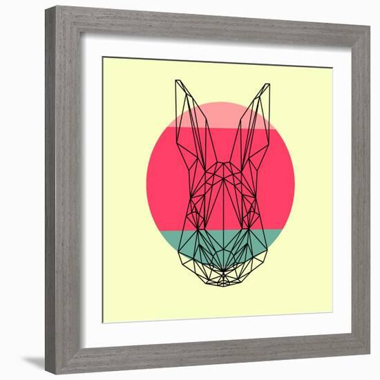 Rabbit and Sunset-Lisa Kroll-Framed Art Print