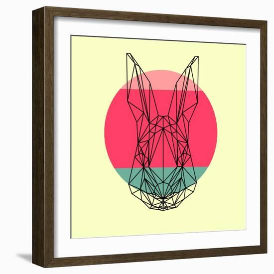 Rabbit and Sunset-Lisa Kroll-Framed Art Print