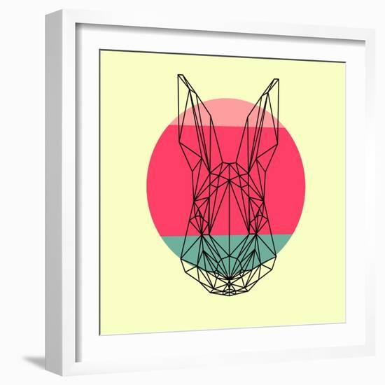 Rabbit and Sunset-Lisa Kroll-Framed Art Print