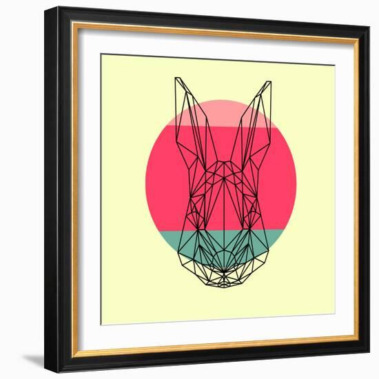 Rabbit and Sunset-Lisa Kroll-Framed Art Print