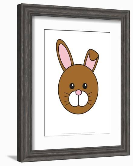 Rabbit - Animaru Cartoon Animal Print-Animaru-Framed Giclee Print