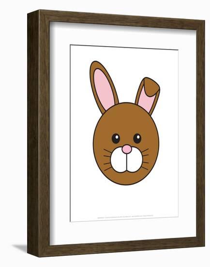 Rabbit - Animaru Cartoon Animal Print-Animaru-Framed Giclee Print