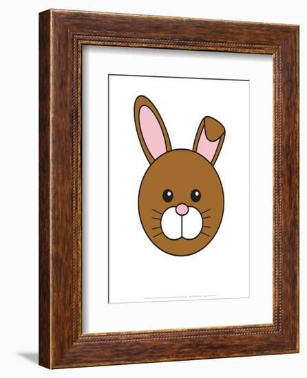 Rabbit - Animaru Cartoon Animal Print-Animaru-Framed Giclee Print