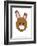 Rabbit - Animaru Cartoon Animal Print-Animaru-Framed Giclee Print