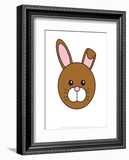 Rabbit - Animaru Cartoon Animal Print-Animaru-Framed Giclee Print