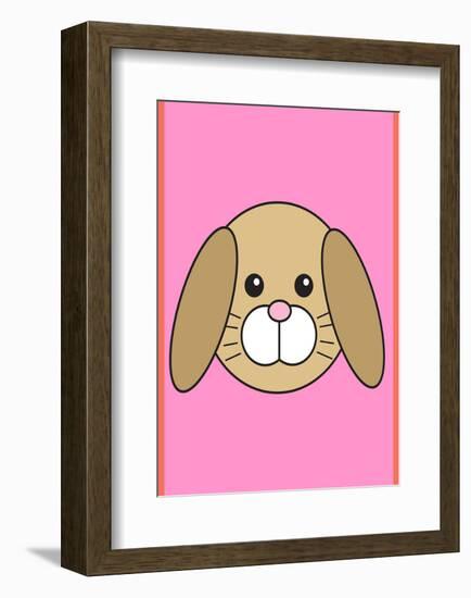 Rabbit - Animaru Cartoon Animal Print-Animaru-Framed Giclee Print