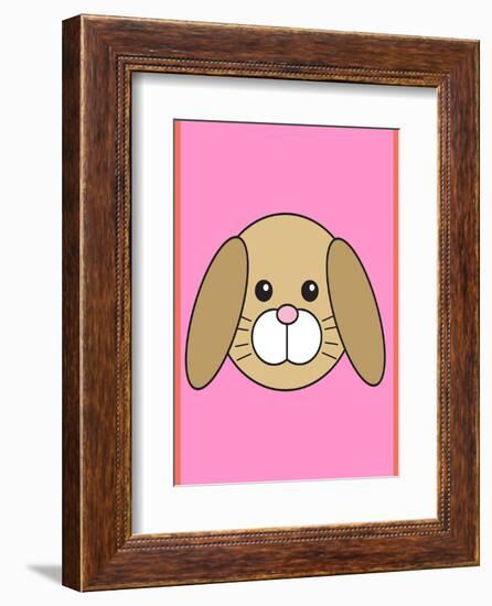 Rabbit - Animaru Cartoon Animal Print-Animaru-Framed Giclee Print