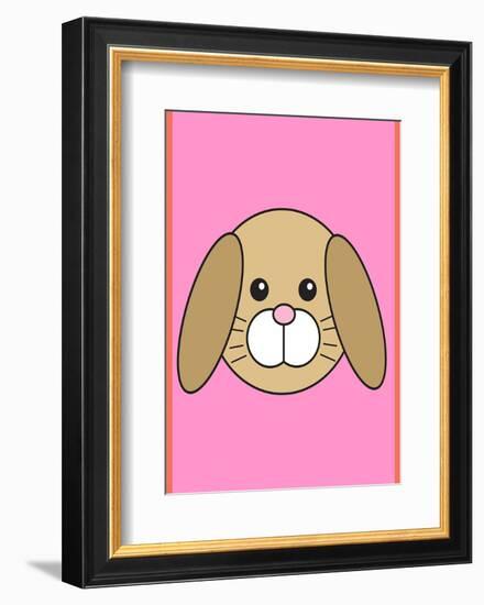 Rabbit - Animaru Cartoon Animal Print-Animaru-Framed Giclee Print