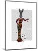 Rabbit Butterfly Dress-Fab Funky-Mounted Art Print