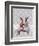 Rabbit Chat-Fab Funky-Framed Art Print