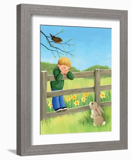 Rabbit Ears - Humpty Dumpty-Kathryn Mitter-Framed Giclee Print