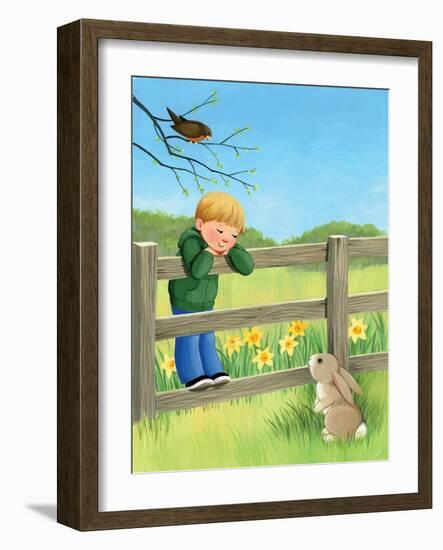 Rabbit Ears - Humpty Dumpty-Kathryn Mitter-Framed Giclee Print