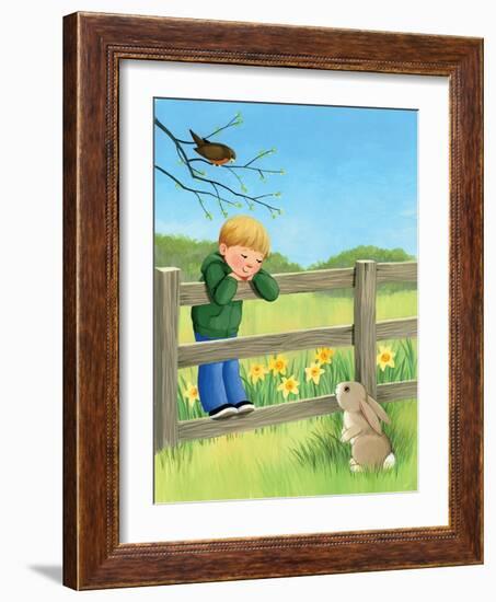 Rabbit Ears - Humpty Dumpty-Kathryn Mitter-Framed Giclee Print